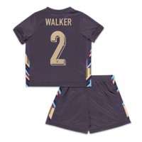 Engleska Kyle Walker #2 Gostujuci Dres za djecu EP 2024 Kratak Rukav (+ Kratke hlače)